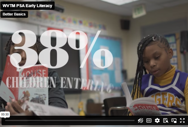 WVTM PSA: Early Literacy